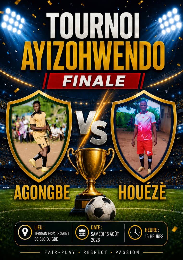 Tournoi Jeunesse Ayizohwendo : Agongbé et Houézè se disputent le trophée de la 24ᵉ édition